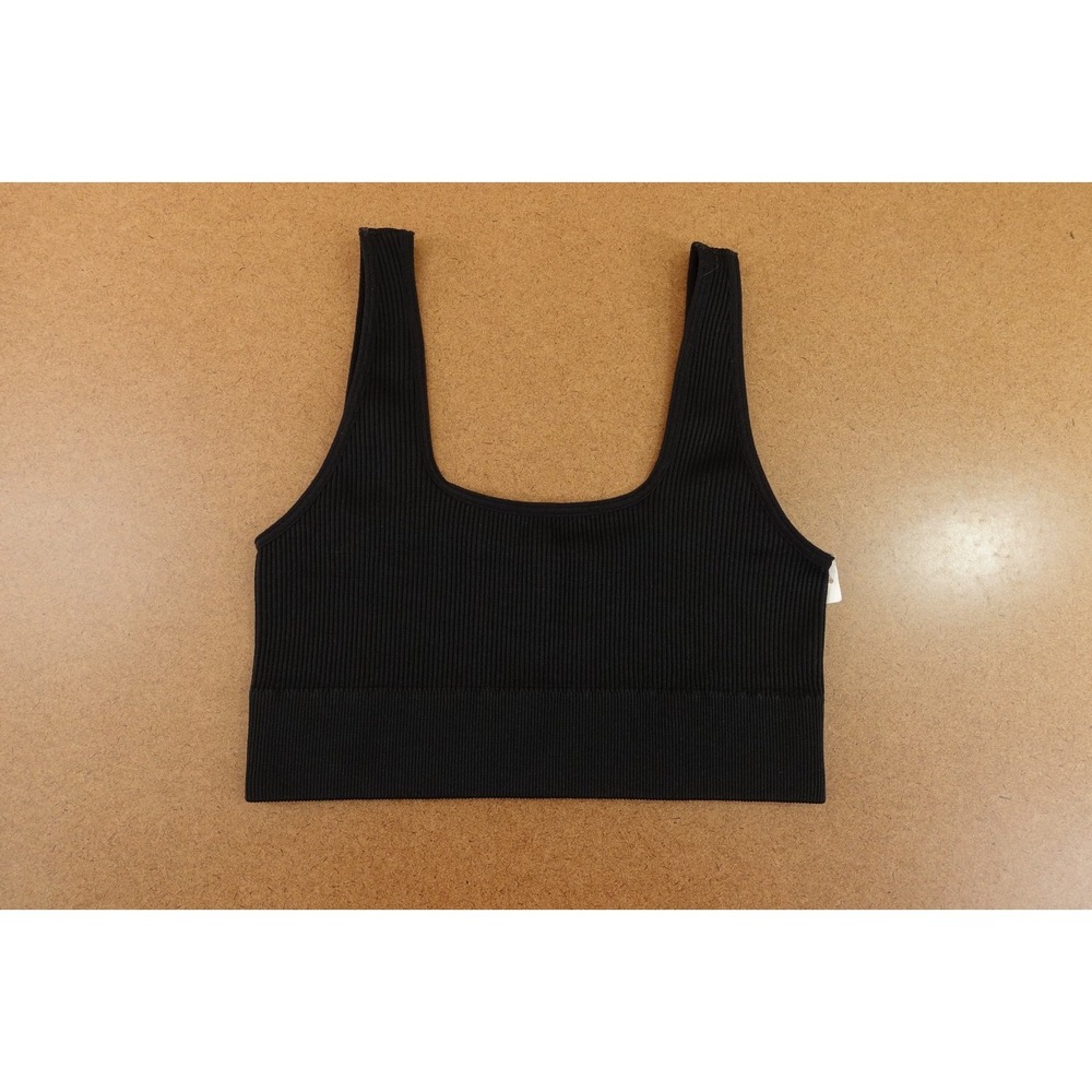 Gap Body Womens Size XS Black Seamless Ribbed Pullover Bralette NWT